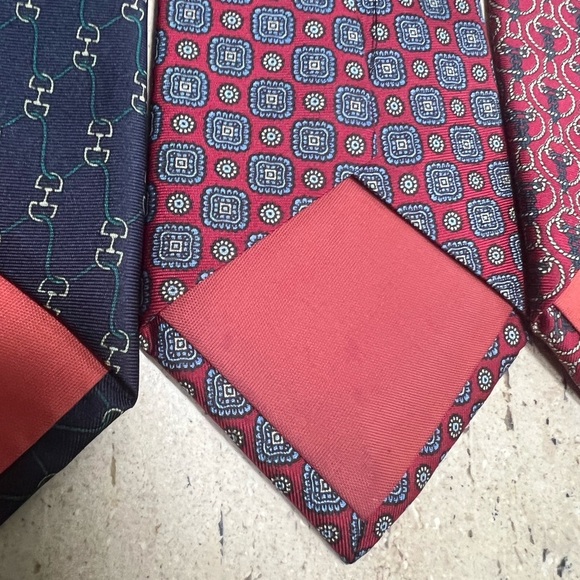 Bert Pulitzer Vintage Lot of 4 100% Silk Ties - Picture 4 of 7